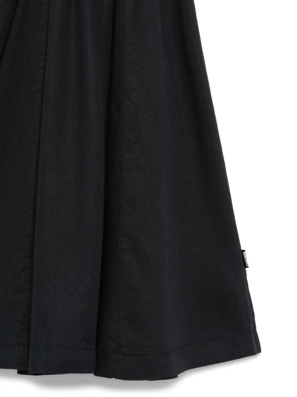 Abito Charlize per bambina Molo nero con corpetto arricciato - Rubino Kids