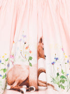 Abito Cissa per bambina Molo rosa con stampa animali - Rubino Kids