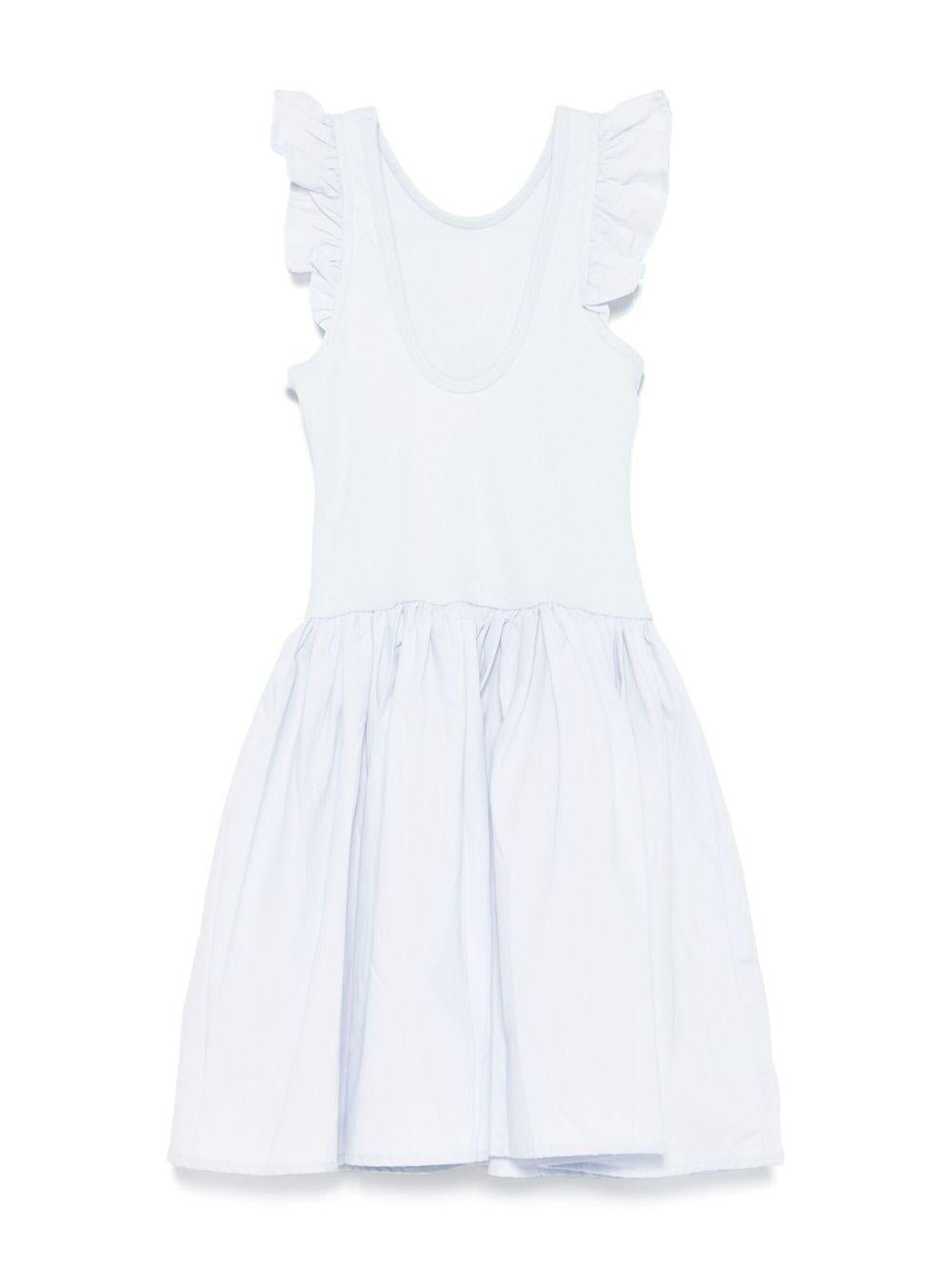 Abito Cloudia per bambina Molo azzurro con ruches - Rubino Kids