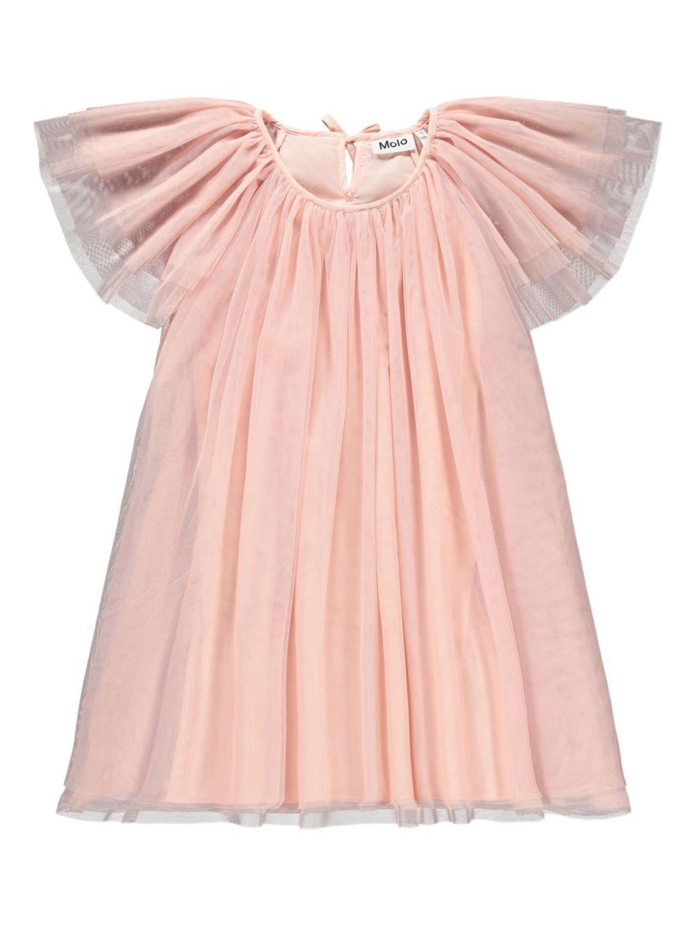 Abito Cocolita per bambina Molo rosa con ruches - Rubino Kids