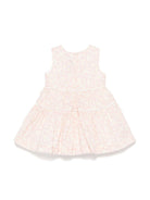 Abito con stampa a fiori per neonata Il Gufo rosa con girocollo - Rubino Kids