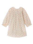 Abito con stampa per neonato Bonpoint beige con gonna plissettata - Rubino Kids