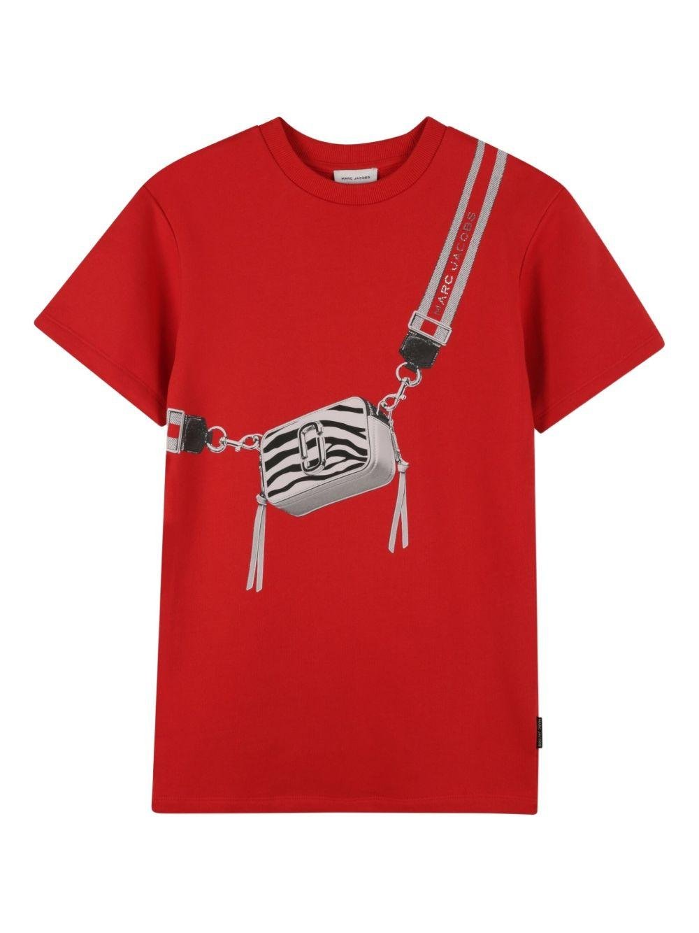 Abito corto per bambina The Marc Jacobs Kids rosso Snapshot con stampa - Rubino Kids