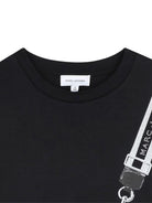 Abito corto Snapshot per bambina Marc Jacobs Kids nero con stampa - Rubino Kids