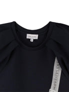 Abito corto Snapshot per bambina Marc Jacobs Kids nero con stampa - Rubino Kids