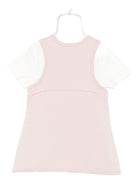 Abito due pezzi per neonata Emporio Armani Kids rosa con logo goffrato - Rubino Kids