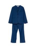 Abito elegante per bambino Paolo Pecora Kids blu con giacca monopetto - Rubino Kids