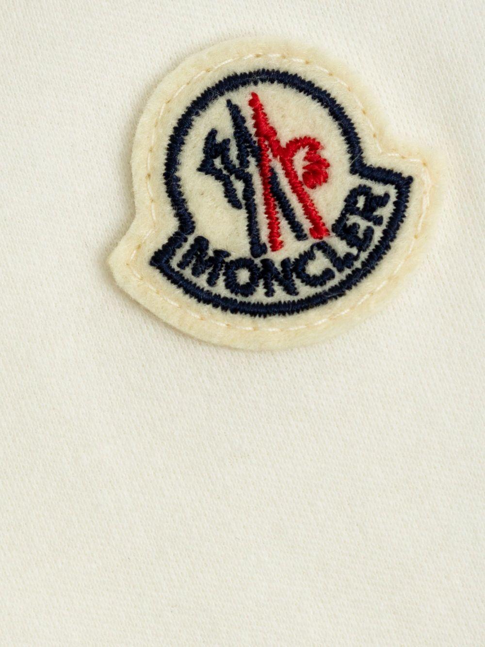 Abito in cotone per neonata Moncler Enfant con dettagli con ruches - Rubino Kids