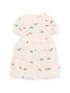 Abito in tulle per bambina Konges Sløjd rosa con decorazione - Rubino Kids