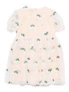 Abito in tulle per bambina Konges Sløjd rosa con decorazione - Rubino Kids