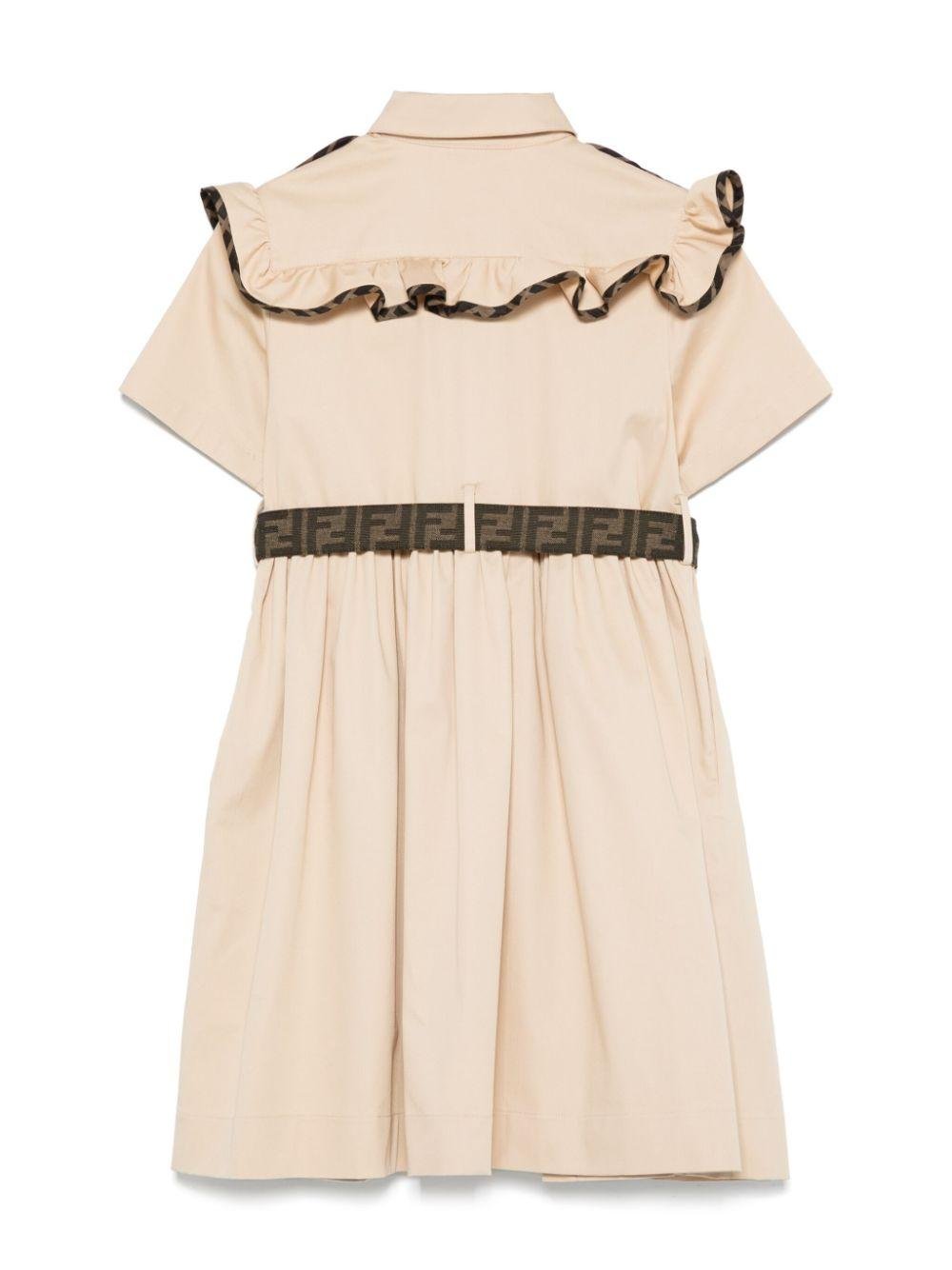 FENDI kids プリーツスカート ベージュ WOMENS ウールライクプリーツスカート ベージュ/072244380