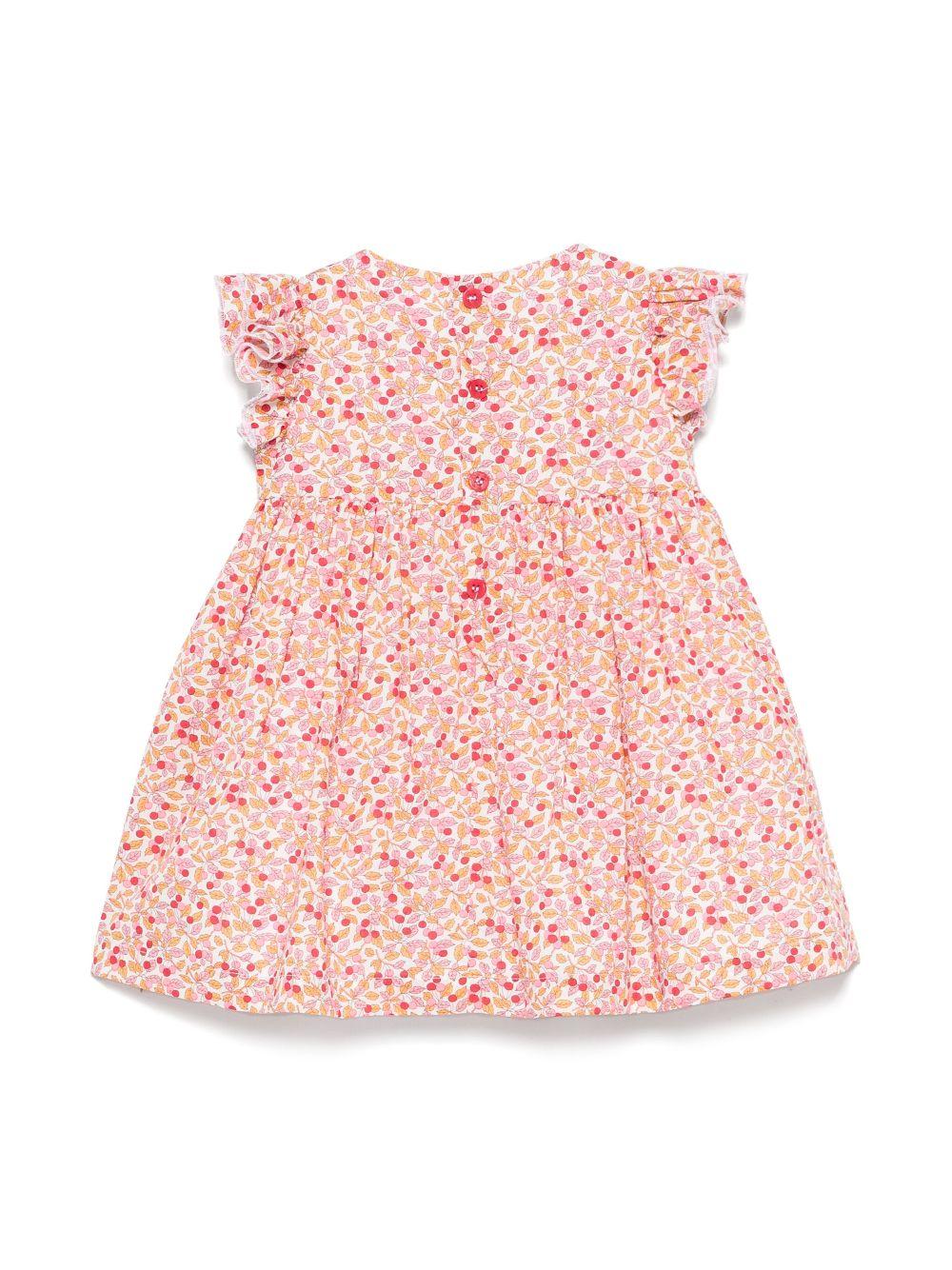 Abito Liberty per neonata Il Gufo rosa con pantaloncini abbinati - Rubino Kids