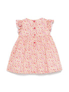 Abito Liberty per neonata Il Gufo rosa con pantaloncini abbinati - Rubino Kids