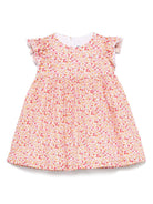 Abito Liberty per neonata Il Gufo rosa con pantaloncini abbinati - Rubino Kids