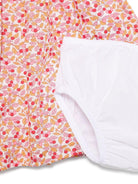 Abito Liberty per neonata Il Gufo rosa con pantaloncini abbinati - Rubino Kids