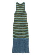 Abito midi per donna Scotch & Soda blu in maglia con motivo a righe orizzontali - Rubino Kids