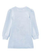 Abito modello felpa Disney x Monnalisa azzurro con stampa grafica Stitch - Rubino Kids