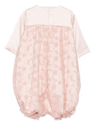 Abito per bambina A'lapage rosa con motivo floreale con rose - Rubino Kids