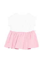 Abito per bambina Balmain kids bianco a girocollo - Rubino Kids