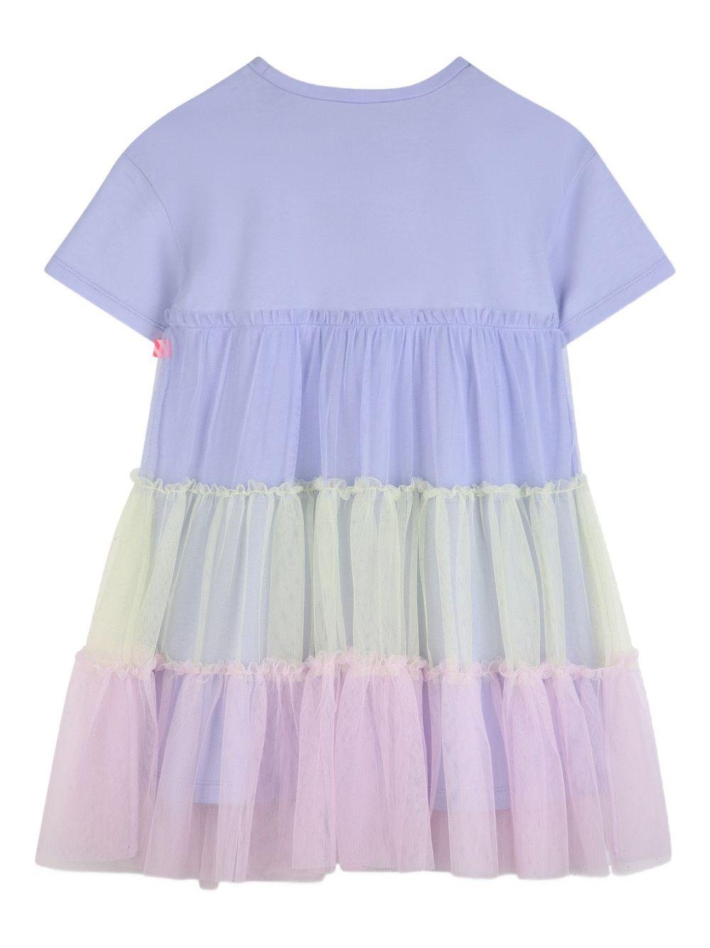 Abito per bambina Billieblush multicolore girocollo - Rubino Kids