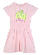 Abito per bambina Billieblush rosa con arricciatura in vita - Rubino Kids