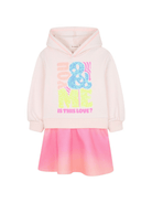 Abito per bambina Billieblush rosa con stampa "You & Me" - Rubino Kids