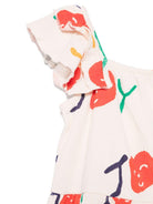 Abito per bambina Bobo Choses Smiling beige con dettagli ruches - Rubino Kids