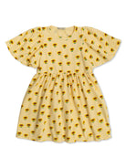 Abito per bambina Bobo Choses Sunflower giallo con stampa girasole - Rubino Kids