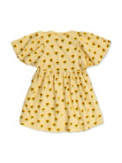 Abito per bambina Bobo Choses Sunflower giallo con stampa girasole - Rubino Kids