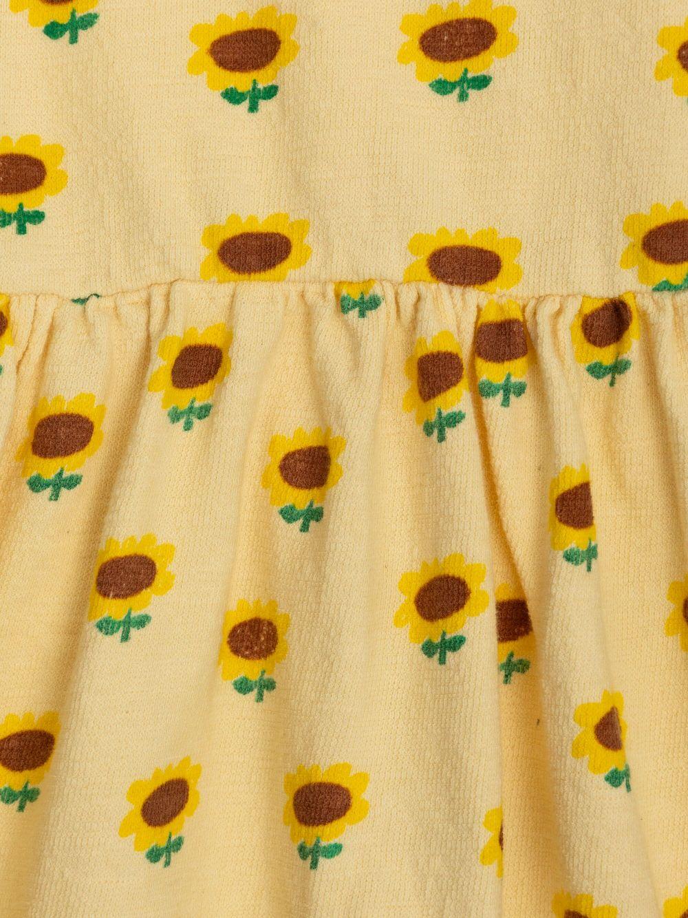 Abito per bambina Bobo Choses Sunflower giallo con stampa girasole - Rubino Kids