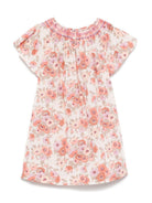 Abito per bambina Bonpoint arlene rosa con stampa con fiori all - over - Rubino Kids