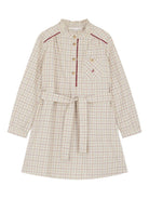 Abito per bambina Bonpoint beige con ruches - Rubino Kids