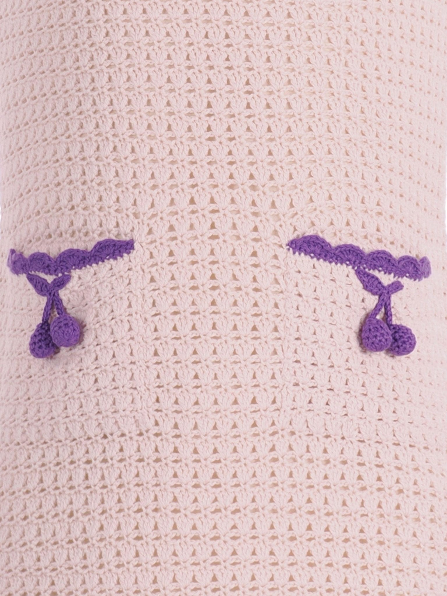 Abito per bambina Bonpoint bianco con lavorazione a uncinetto - Rubino Kids