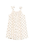 Abito per bambina Bonpoint bianco con stampa fiori all - over - Rubino Kids