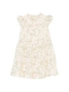 Abito per bambina Bonpoint bianco con stampa floreale all - over - Rubino Kids