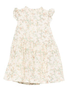 Abito per bambina Bonpoint bianco con stampa floreale all - over - Rubino Kids