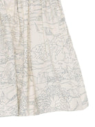 Abito per bambina Bonpoint bianco con stampa grafica all - over - Rubino Kids