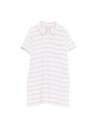 Abito per bambina Bonpoint bianco con tasca sul petto - Rubino Kids