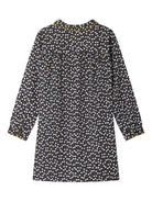 Abito per bambina Bonpoint Dorothee nero con stampa ciliegie - Rubino Kids