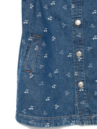 Abito per bambina Bonpoint in denim con stampa ciliegia - Rubino Kids