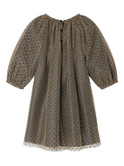 Abito per bambina Bonpoint marrone con motivo a pois - Rubino Kids