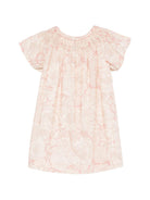 Abito per bambina Bonpoint rosa con stampa grafica floreale - Rubino Kids