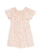 Abito per bambina Bonpoint rosa con stampa grafica floreale - Rubino Kids