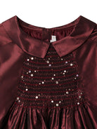 Abito per bambina Bonpoint rosso con maniche a palloncino - Rubino Kids