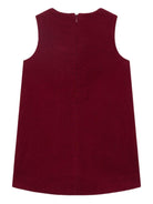 Abito per bambina Bonpoint rosso con texture a coste - Rubino Kids