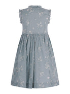 Abito per bambina Bonpoint verde con corpetto arricciato - Rubino Kids