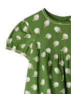 Abito per bambina Bonpoint verde con stampa grafica all - over - Rubino Kids