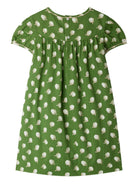 Abito per bambina Bonpoint verde con stampa grafica all - over - Rubino Kids