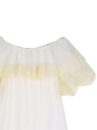 Abito per bambina Chloé Kids bianco con finitura in pizzo - Rubino Kids