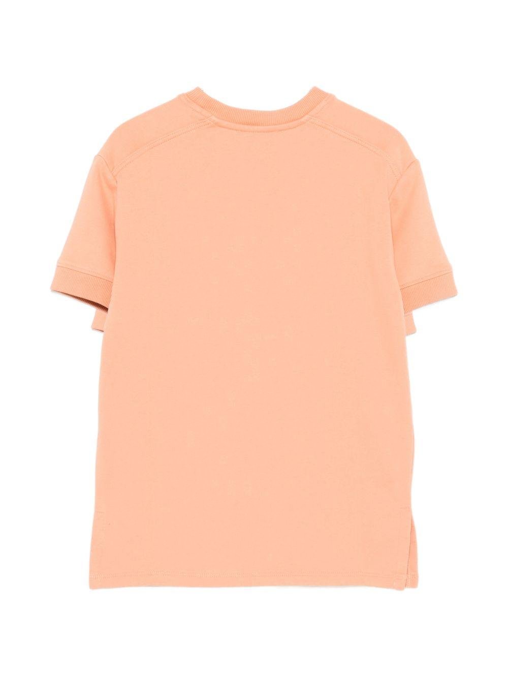 Abito per bambina Chloé Kids rosa con logo sul davanti - Rubino Kids